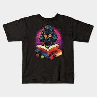 Poodle Reads Book Kids T-Shirt